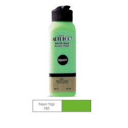 ARTDECO NEON AKRİLİK BOYA 140ML NEON YEŞİL 950
